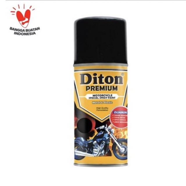 Cat Semprot Diton Premium 400cc Black Semi Doff 9183