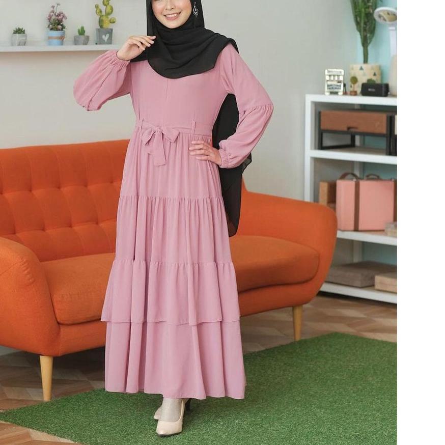 Belani Maxi Gamis Polos Remaja Dress Muslim Wanita