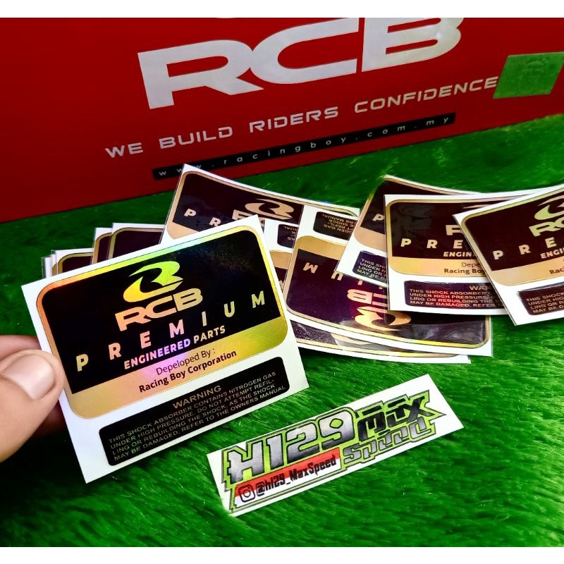 stiker shock tabung rcb shock rcb skok rcb premium
