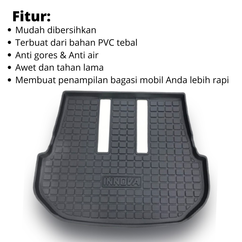 Karpet Bagasi Trunk Tray Toyota Innova Reborn 2016 Up Karpet Cargo Toyota Innova
