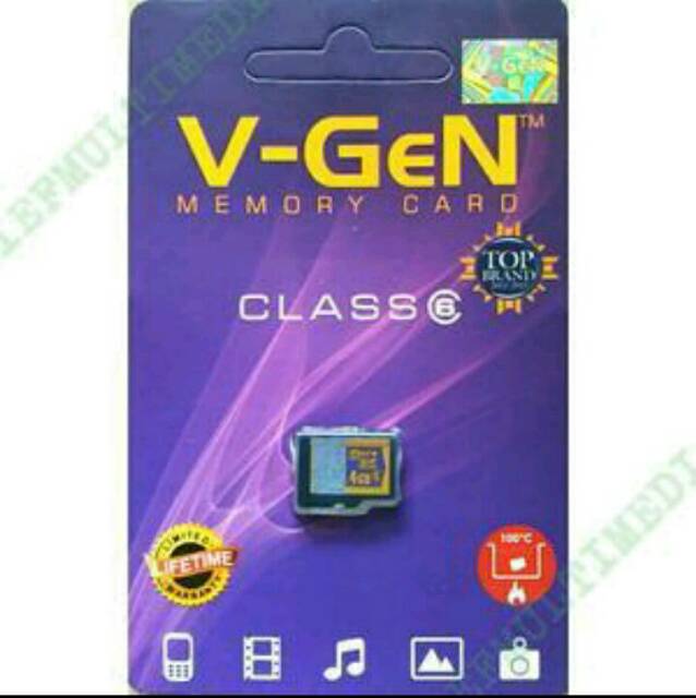 MEMORI V-GEN 4GB MICRO SD MEMORI CARD