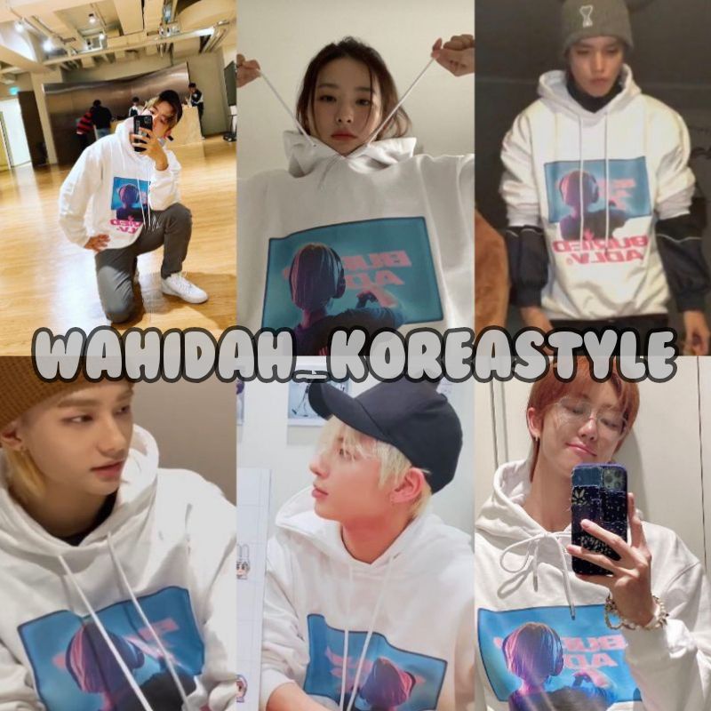 Hoodie Baekhyun EXO Taeyong NCT Seulgi Red Velvet Taehyun TXT The8 Seventeen Hyunjin Straykids "Buri