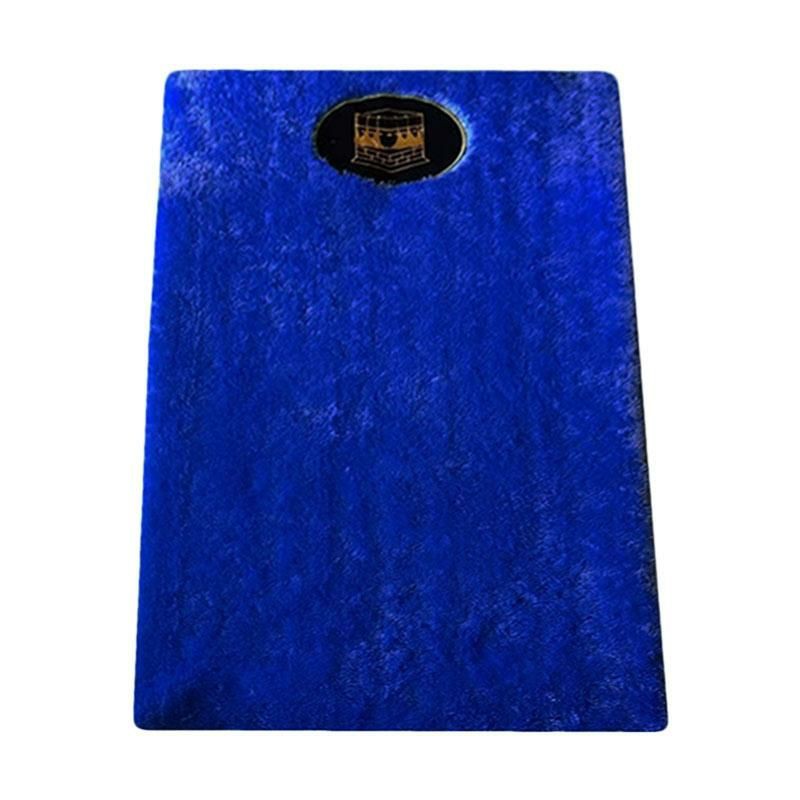 SAJADAH ANAK UK 50x90cm BULU RASFUR TEBAL BUSA 3CM-Biru Bca
