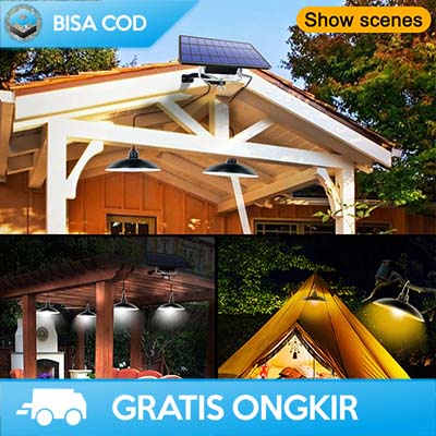 LAMPU LED TENAGA SOLAR PANEL SURYA OUTDOOR BY AMARYLLIS WATERPROOF ORI