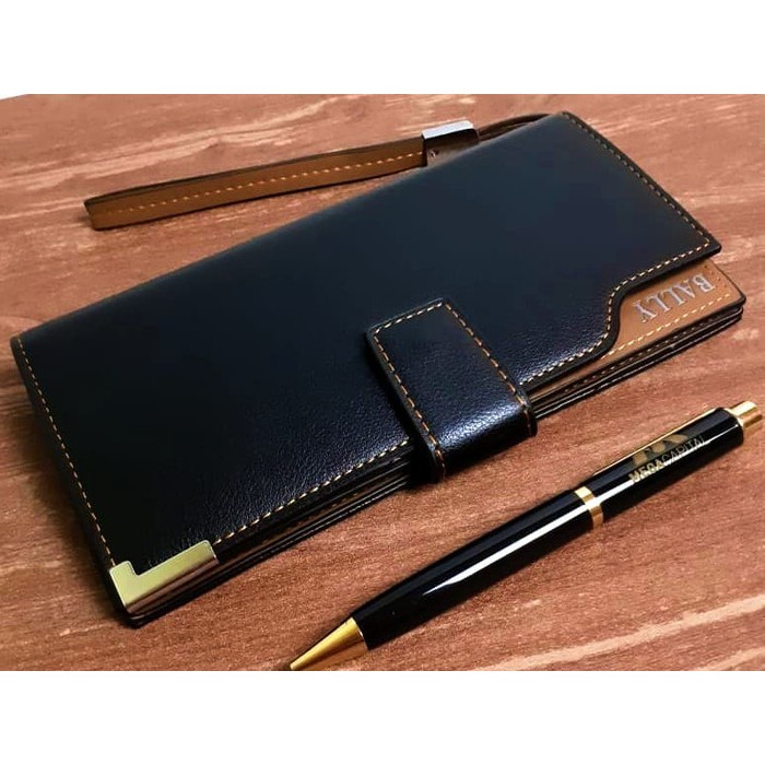 Dompet Wanita BALLY Kulit Import - Hitam Berkualitas