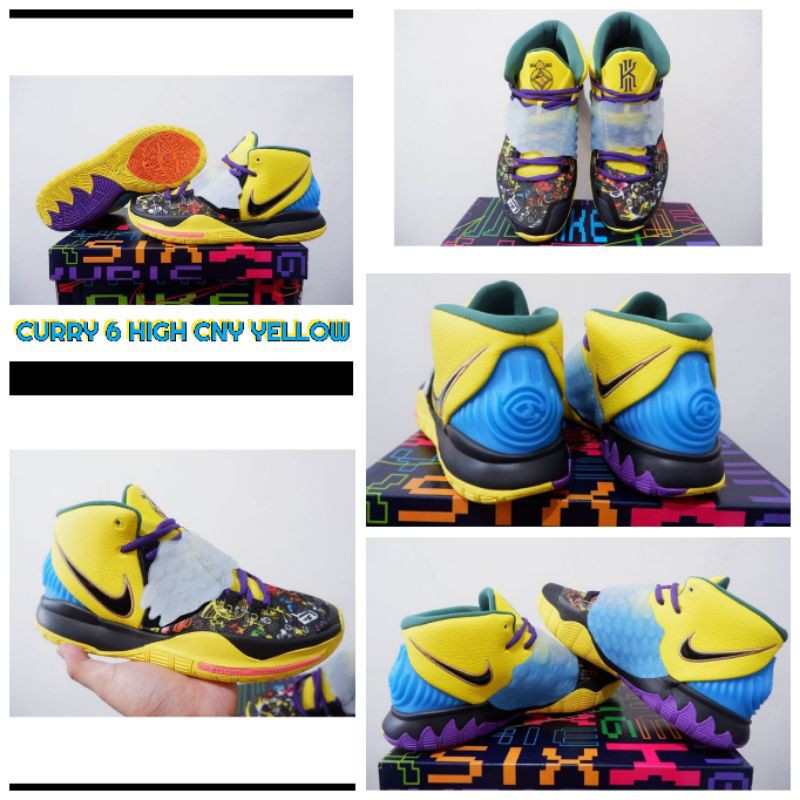 Sepatu Basket Nike Kyrie 6 HIGH CNY Yellow