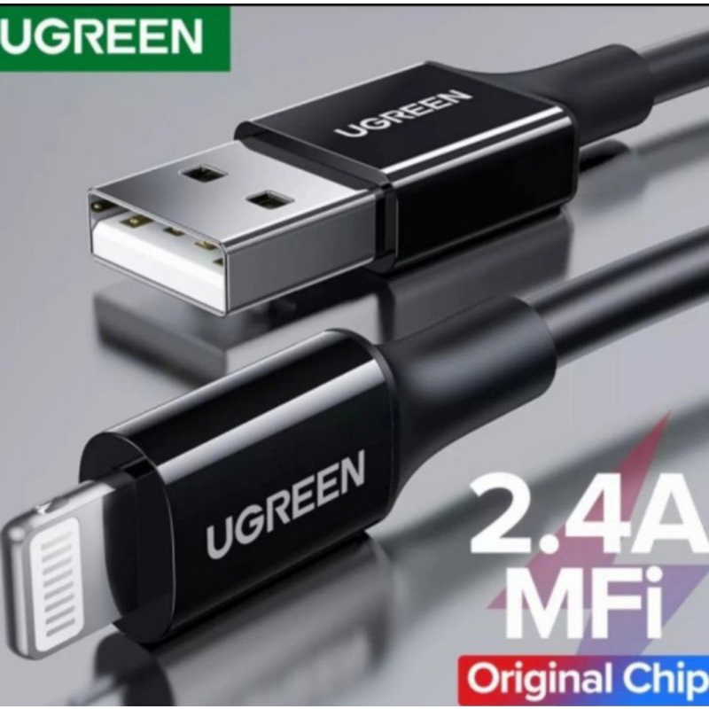 Ugreen Kabel Usb Lightning Mfi 2.4A 25/50/100/200 cm For IPhone 14 13 12 11 6 7 8 Ipad Ipod X XR Xs Xmax