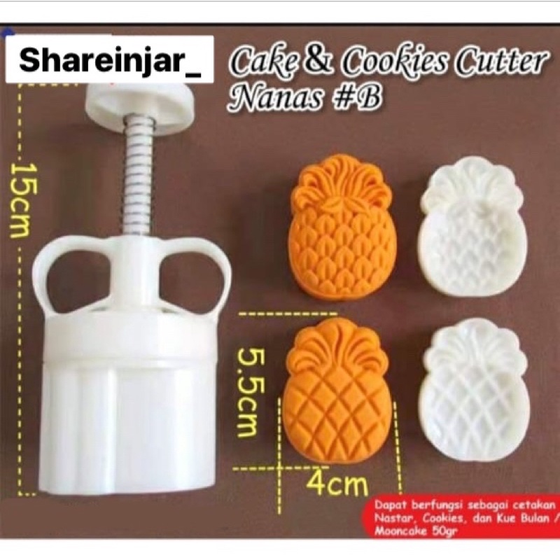 Cake Cookies Cutter Pineapple / Cetakan Kue Nastar Taiwan Bentuk Nanas
