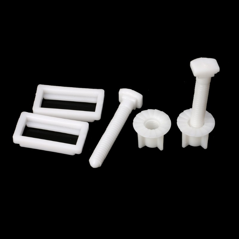 CRE  1 Pair Toilet Seat Hinge Bolts Screw Fixing Fitting Kit Toilet Seat Repair Tool