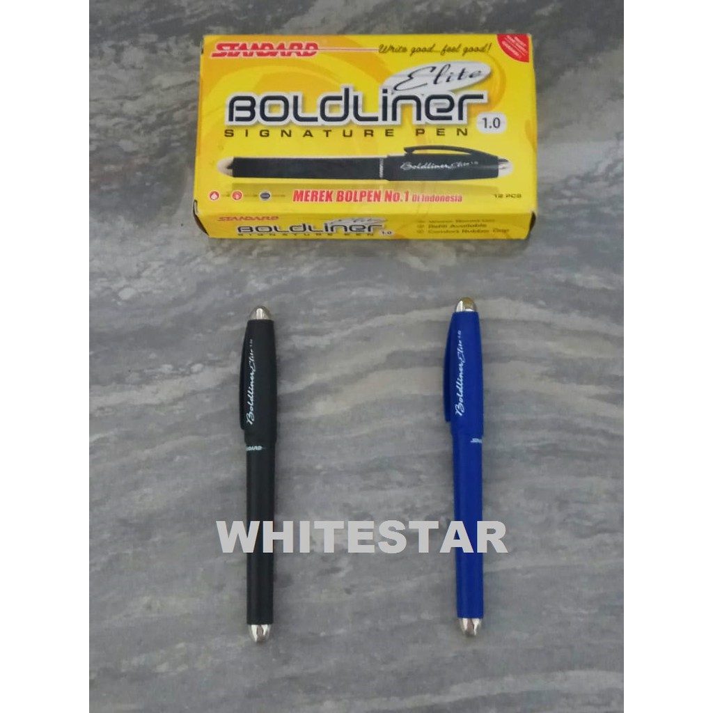 

pulpen / bolpen standard boldliner elite signature pen 1.0