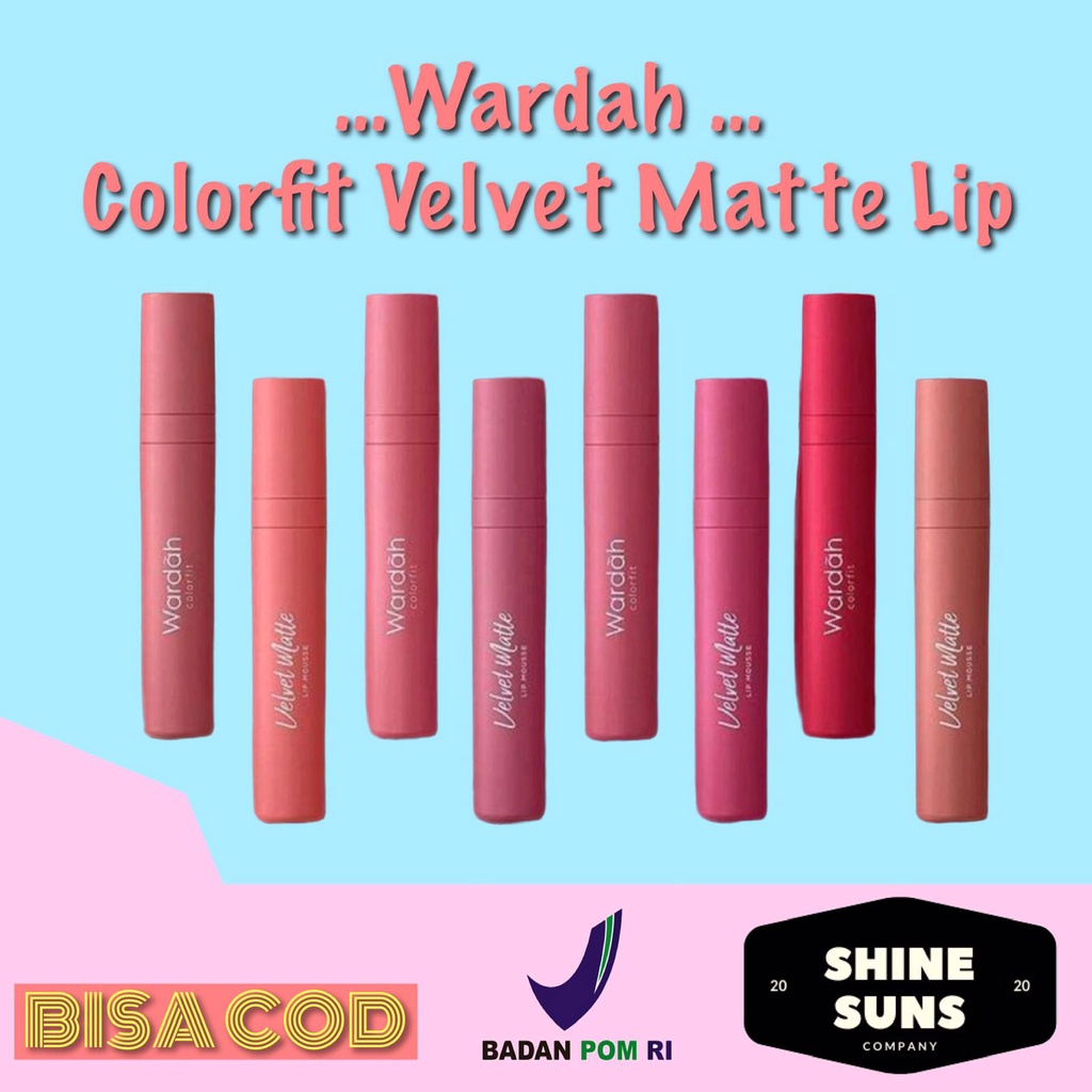 WARDAH COLORFIT VELVET MATTE LIP MOUSE | LIP CREAM VELVET WARDAH | WARDAH LIP CREAM VELVET