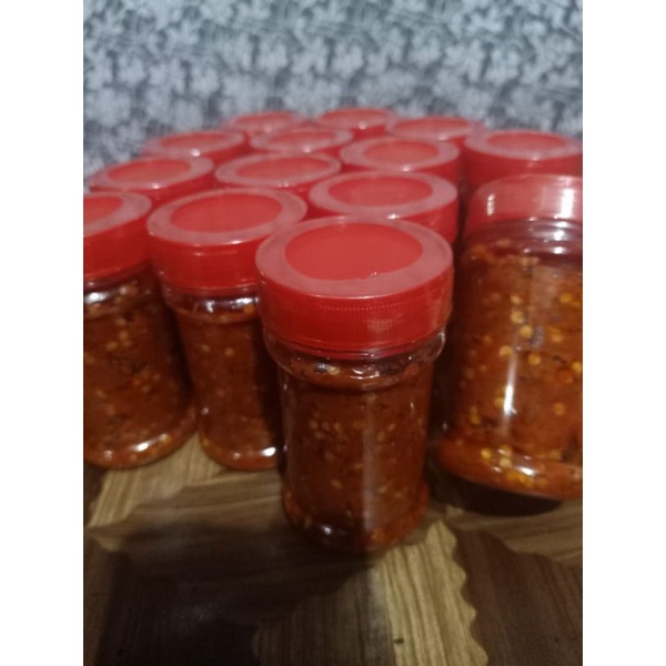 

Made Legam Sambel Cabe Rajang 1 botol 150ml dan Terasi Kering 1 Botol 150ml / Hot Item / Best Seller / Gratis Ongkir