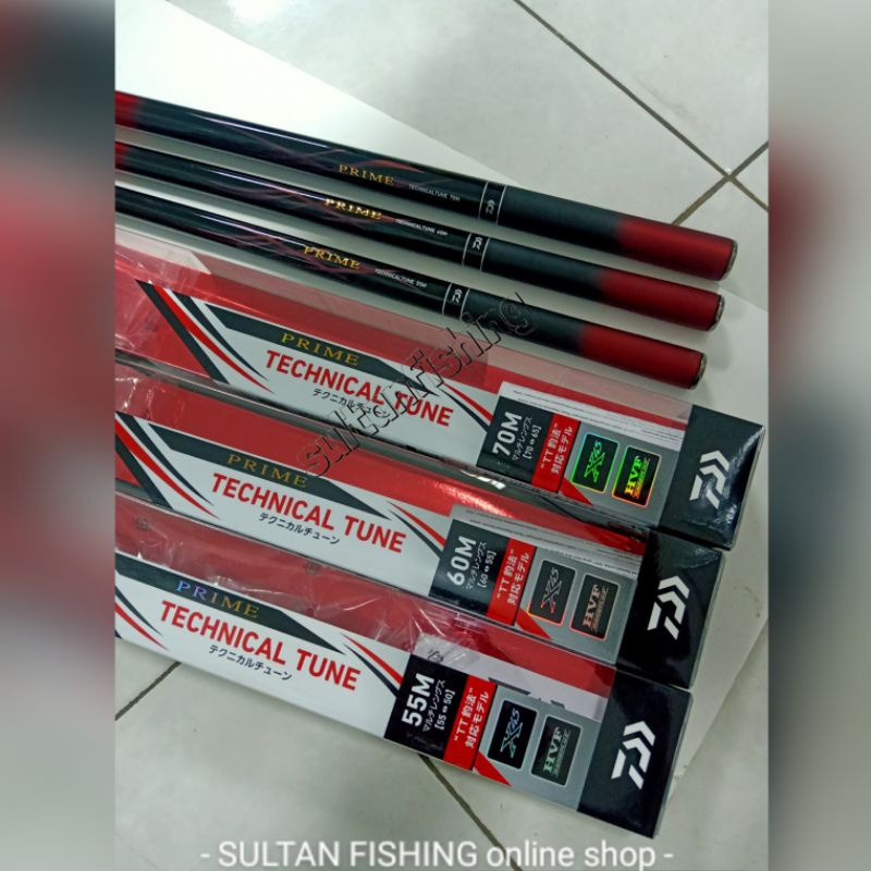 Joran Tegek Daiwa TECHNICAL TUNE 5.5 / 6 / 7 meter | Kail Garong Baronang | Antena Tegek