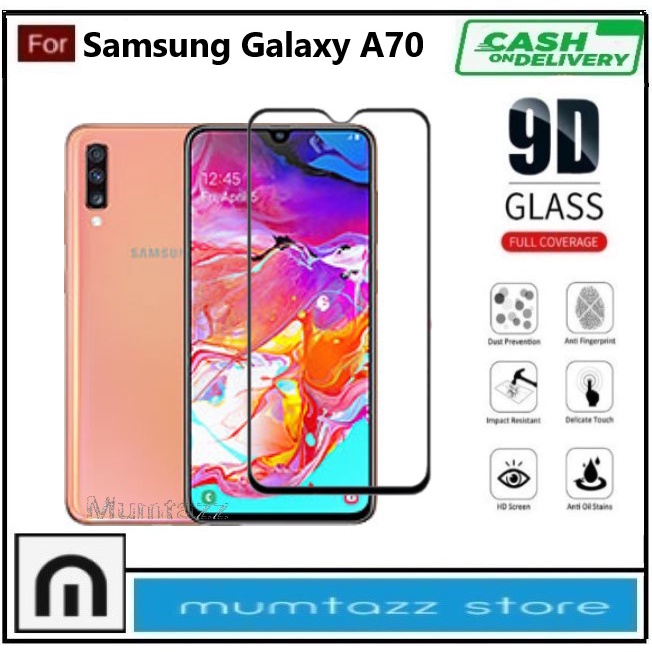 Promo Tempered Glass Warna Hp Samsung Galaxy A70 / A70s Anti Gores Kaca Full Layar Full Glue Skin Pr