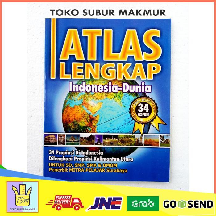 

ATK BUKU ATLAS GLOBAL PETA INDONESIA DUNIA 34 PROVINSI PROPINSI GROSIR ATK STATIONARY