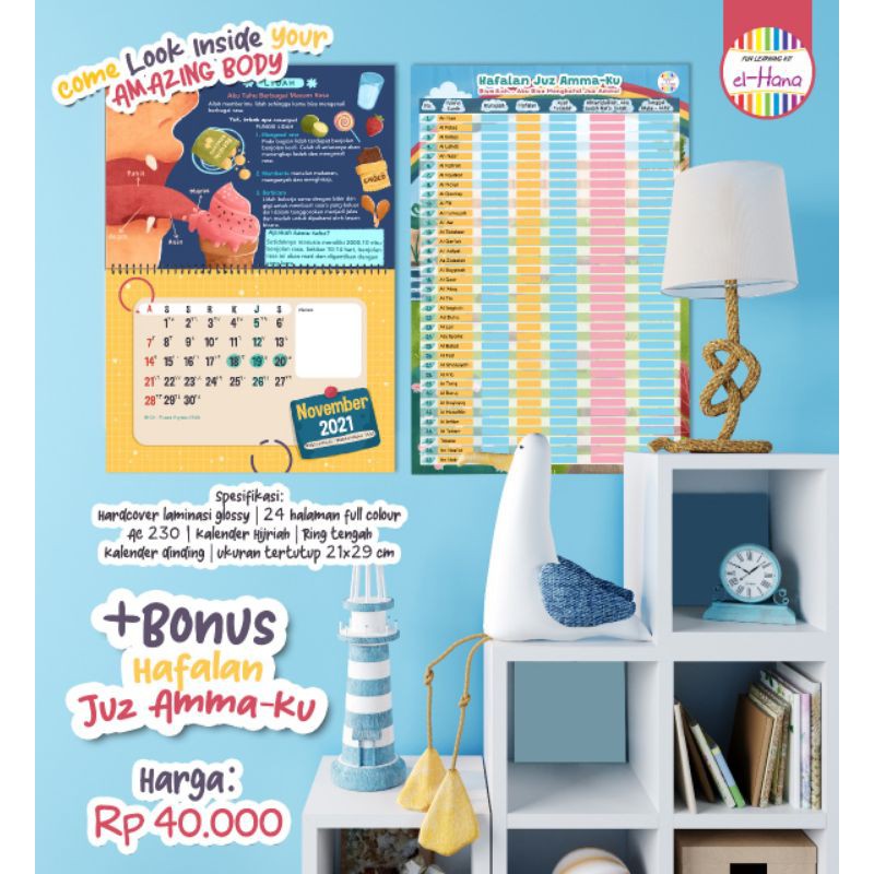 

kalender 2021 elhana mini ensiklopedia anggota tubuh