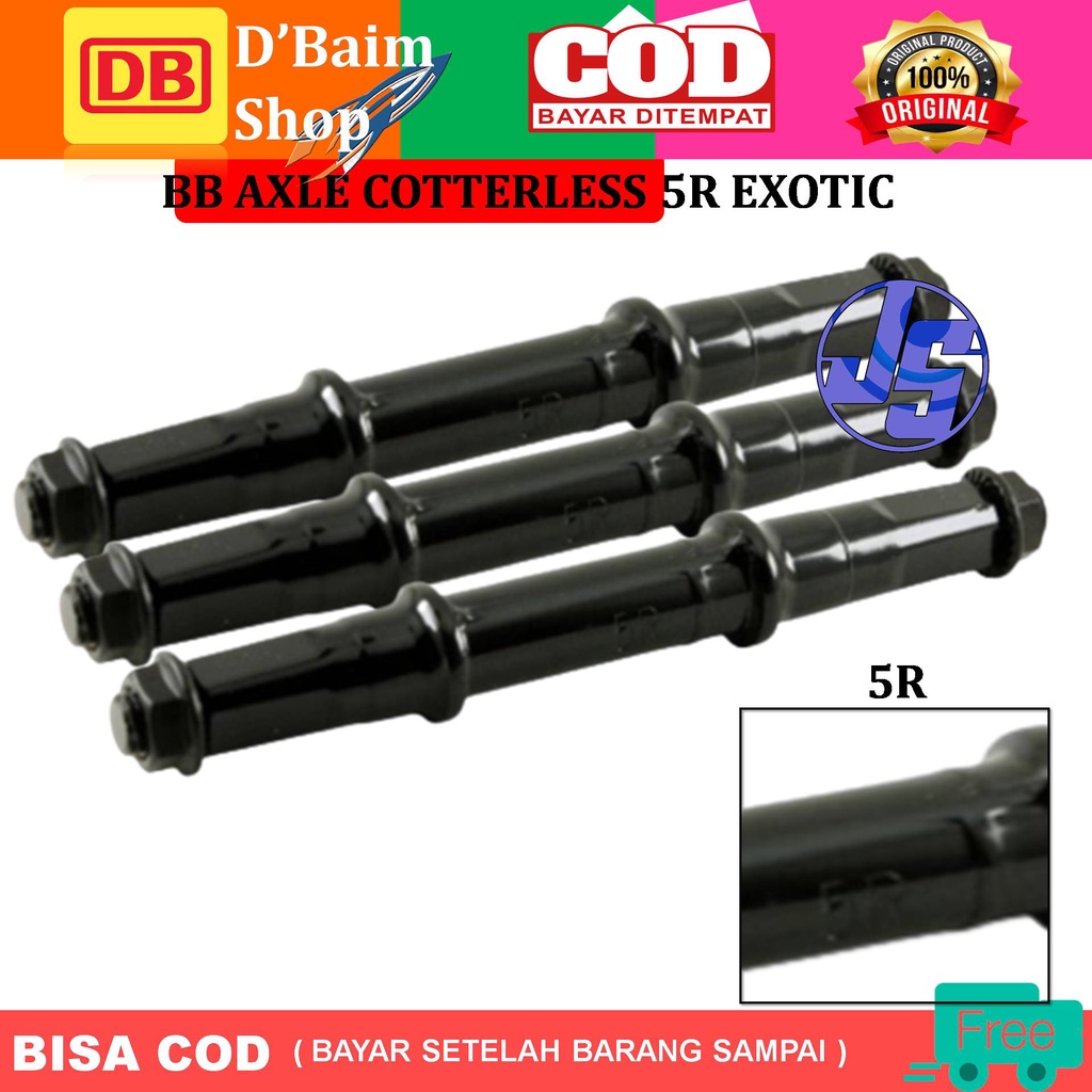 BB AXLE COTTERLESS 5R AS BB KOTAK KOTELES EXOTIC