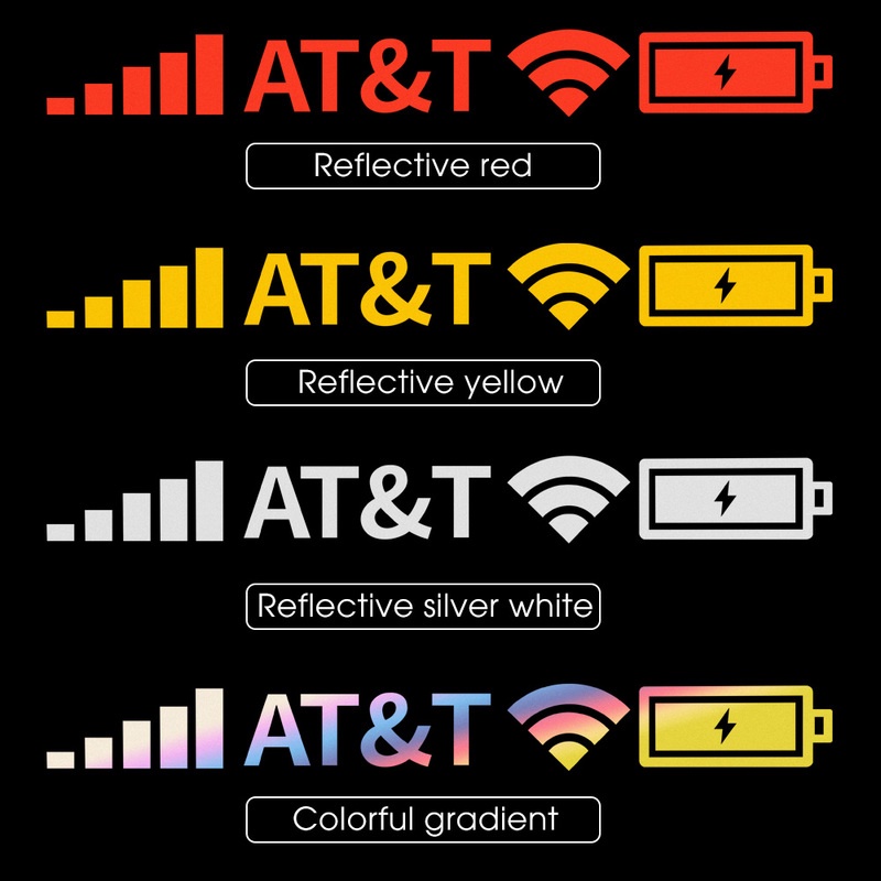 Stiker Peringatan Sinyal Wifi Tahan Air Viskositas Tinggi Untuk Mobil / Motor