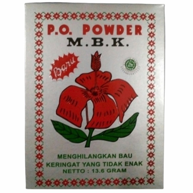 Bedak Powder MBK Super Penghilang Bau Badan