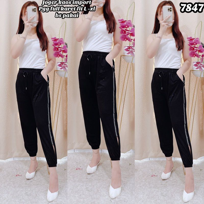 (KMZ 920 ) Celana Training Wanita Korea Import