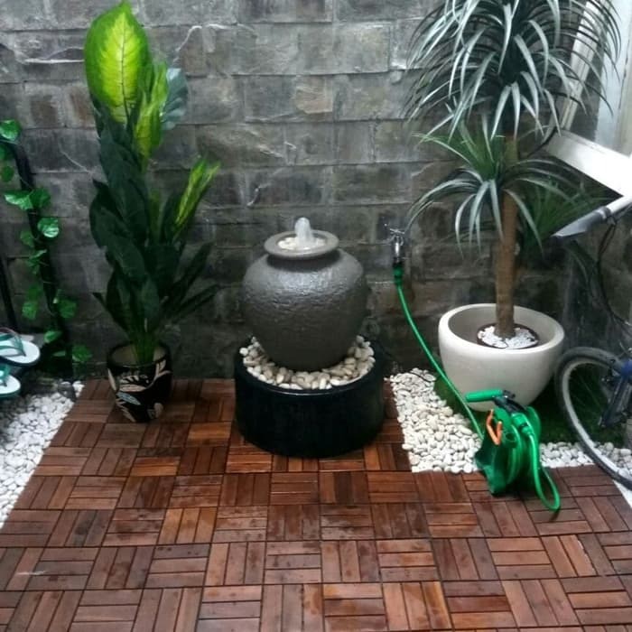 Air mancur gentong mini portable