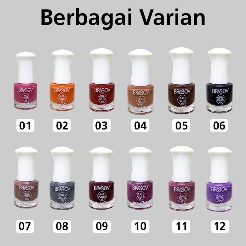 Brasov Nail Polish Peel Off HALAL / Peel Off Nail / Kutek Kuku Bisa untuk sholat