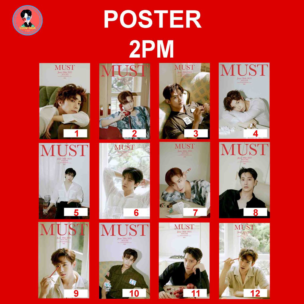 Poster 2PM MUST / Poster 2PM Jun K Nichkhun Taecyeon Wooyoung Junho Chansung