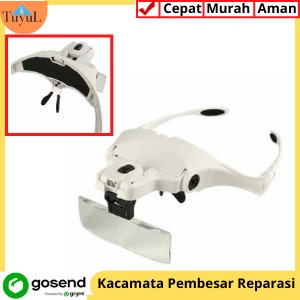 

Helm Reparasi Jam Kacamata Pembesar lens: 1.0x, 1.5x, 2.0x, 2.5x, 3.5x