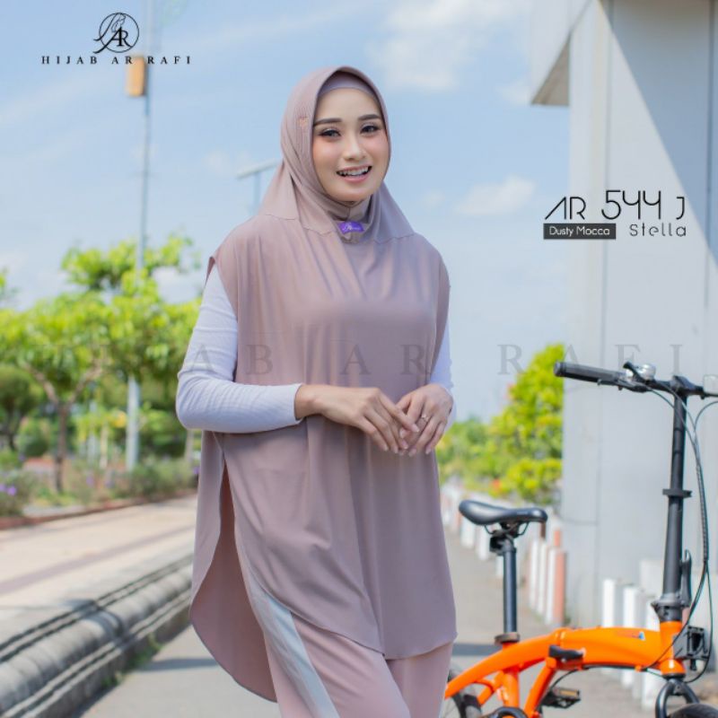 COD✔️TERBARU BEST SELLER HIJAB LENGAN BOLONG AR 544 ARRAFI JUMBO