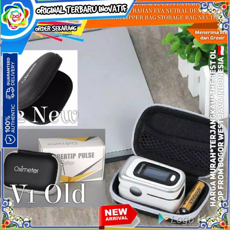 READY OLD V1 NEW V2 TAS PENYIMPANAN OXIMETER BAHAN EVA NETRAL RESLETING ZIPPER BAG STORAGE NEUTRAL