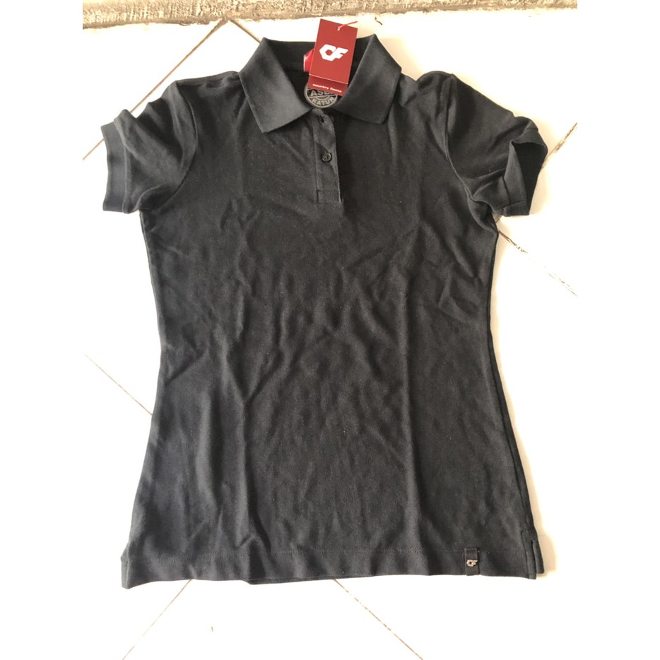 Baju Polo Wanita Hitam Country Fiesta