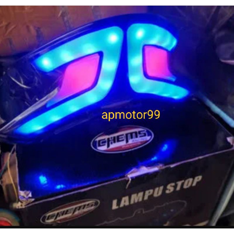 Lampu stop led belakang honda pcx lokal 150 lampu senja biru lampu stop merah dan lampu sen