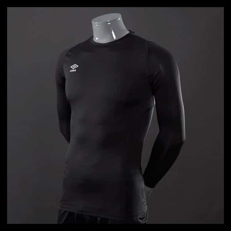 SPECIAL Best Seller - Manset Baselayer UMBRO Lengan Panjang HITAM