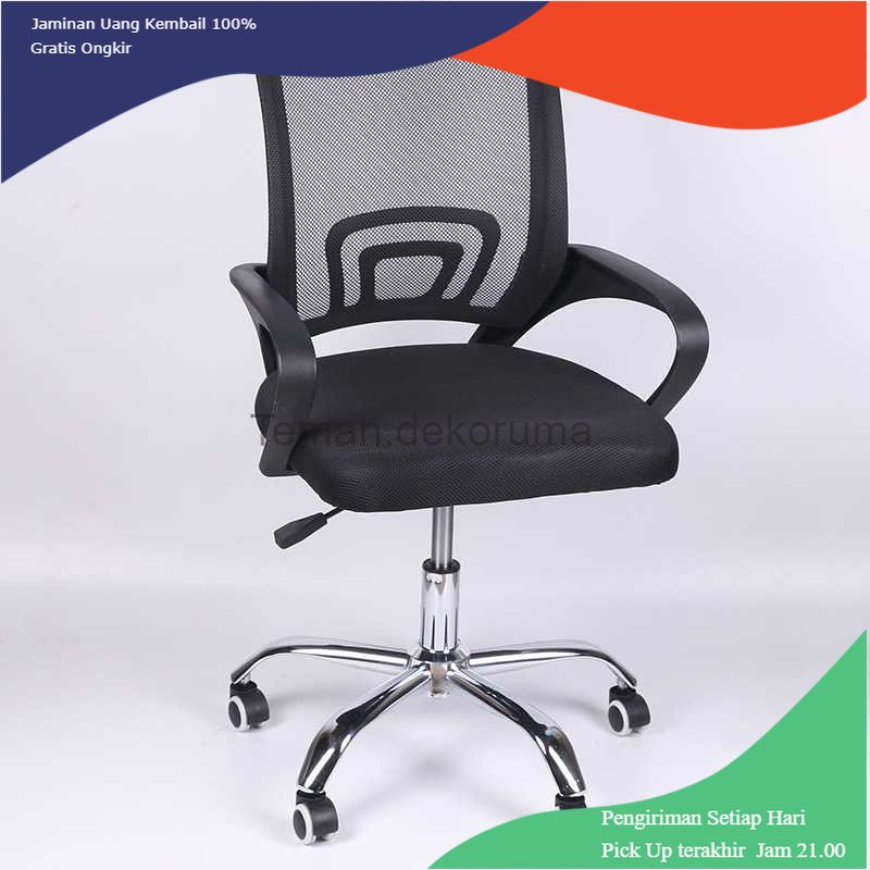 TD - RUM AEF Kursi Kantor Mesh Back Office Chair Adjustable Height Swivel - A01