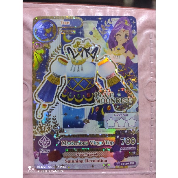 (BOOKED 6.6 HARAP JANGAN CO) kartu Aikatsu premium mysterious virgo top - mizuki