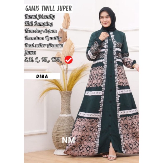 GAMIS TWILL SUPER/ DRESS BATIK MODERN/ BATIK PEKALONGAN