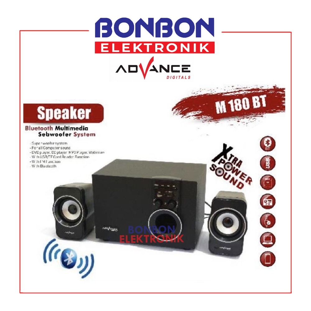 Advance Speaker Aktif Bluetooth MB 180 BT USB SD FM / M180BT