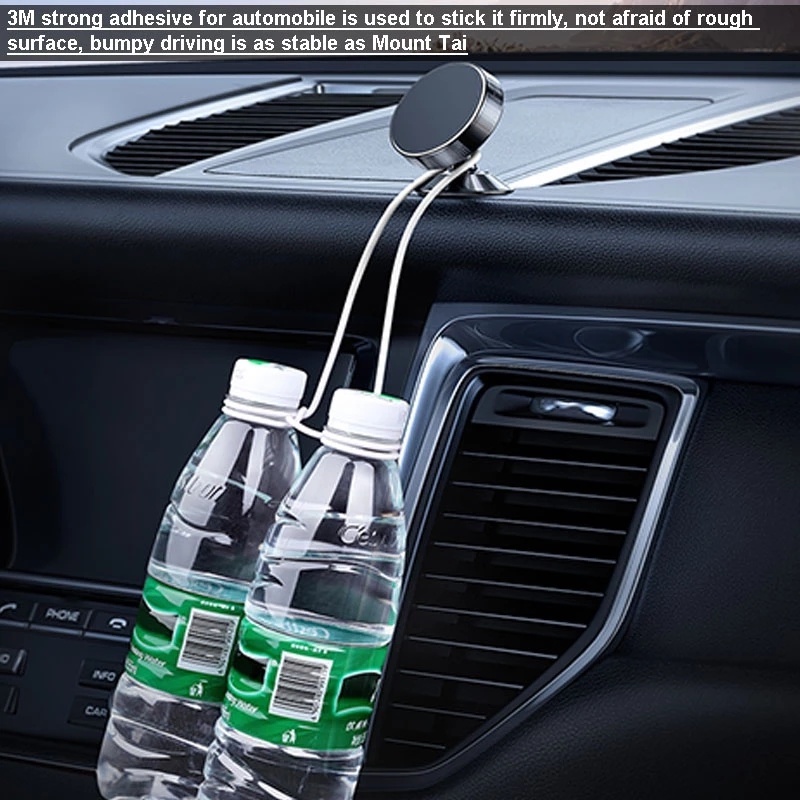 Bracket Magnetik Holder Handphone Universal Rotasi 360 Derajat Bahan Aluminum Alloy Untuk Dashboard Mobil