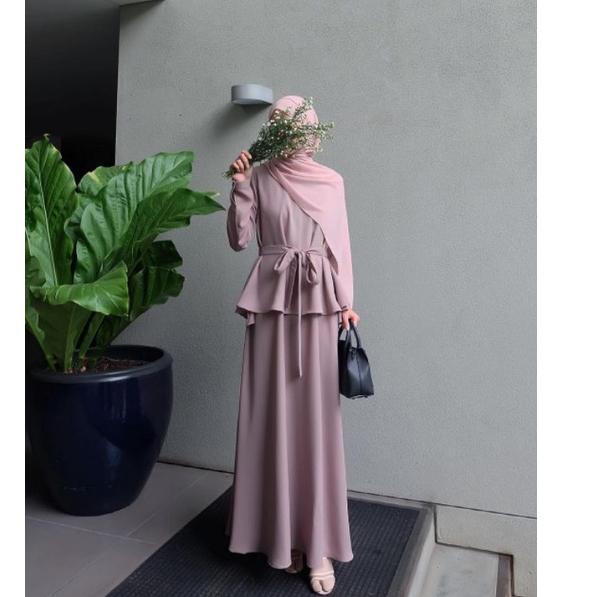 Tidak Diragukan.. BISA COD | Bahan Sakila Premium | Nayla Set | Atasan + Rok | Muslim Remaja Busui F