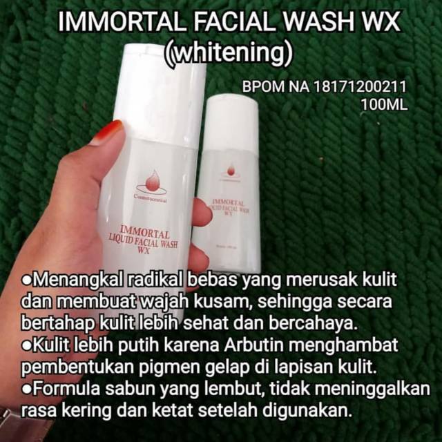 Facial Wash Wx ( sabun Whitening )