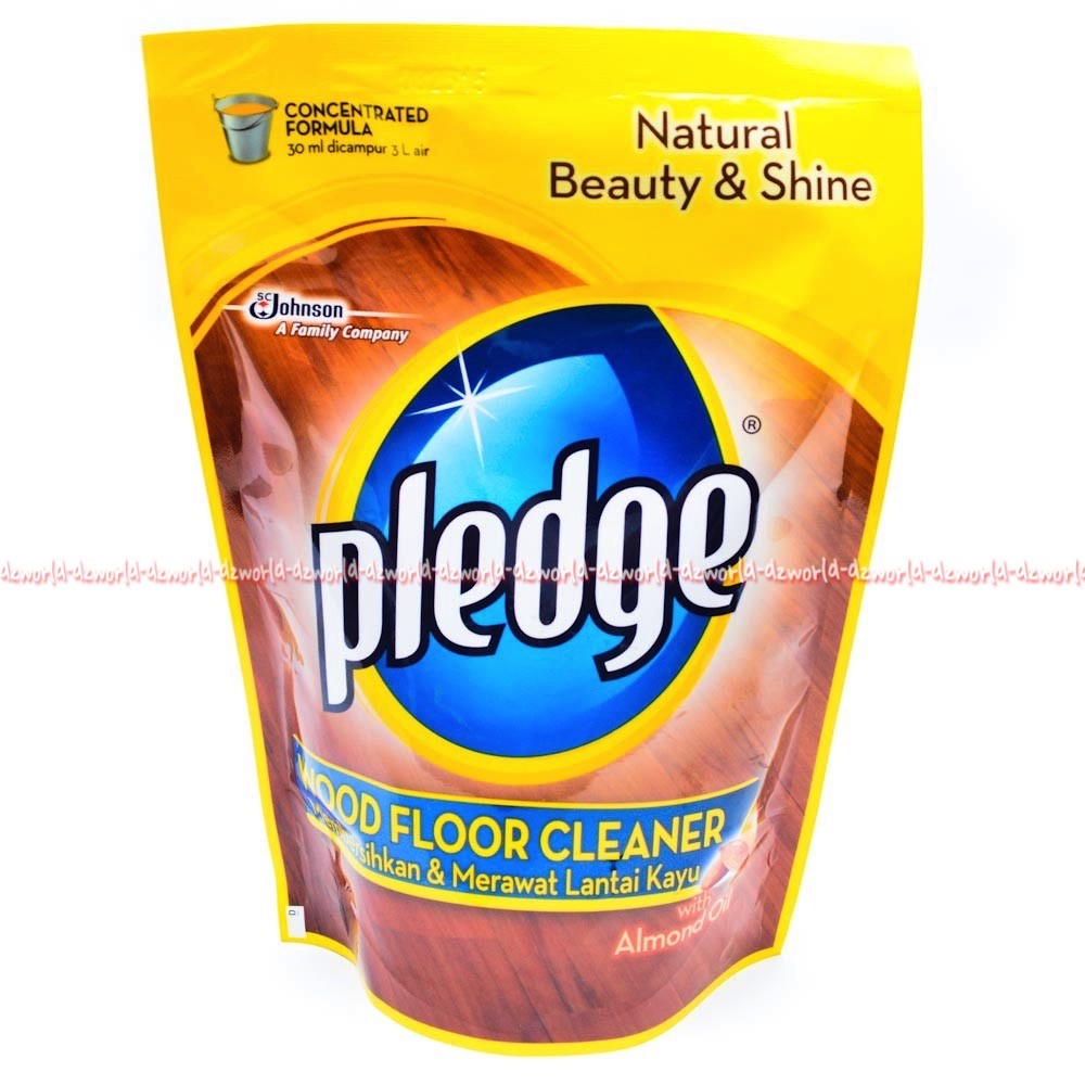 Pledge wood floor cleaner almond oil Pledge Refill Coklat 400ml Pleddge