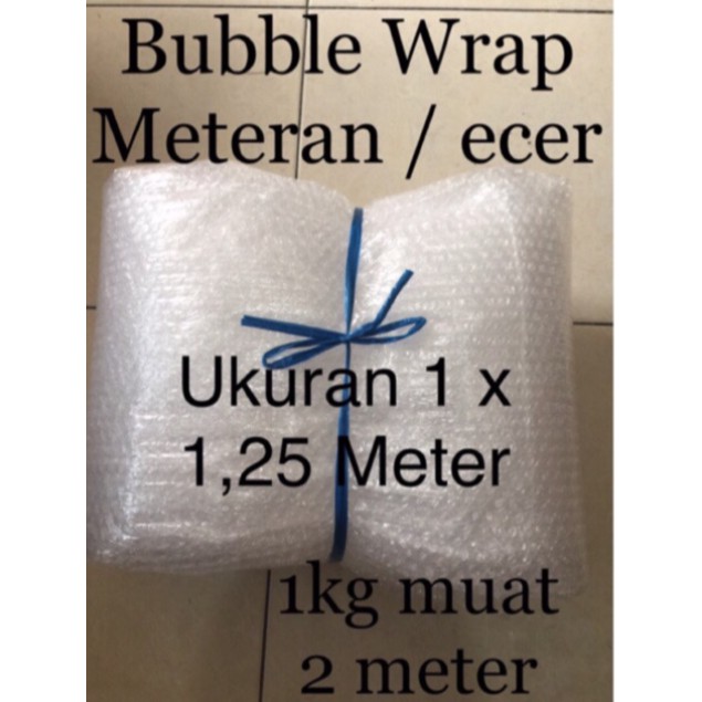 Bubble Wrap 1 Meteran 125x100CM ecer lembaran ECERAN Bubble packing METERAN 100x125CM  1 meter