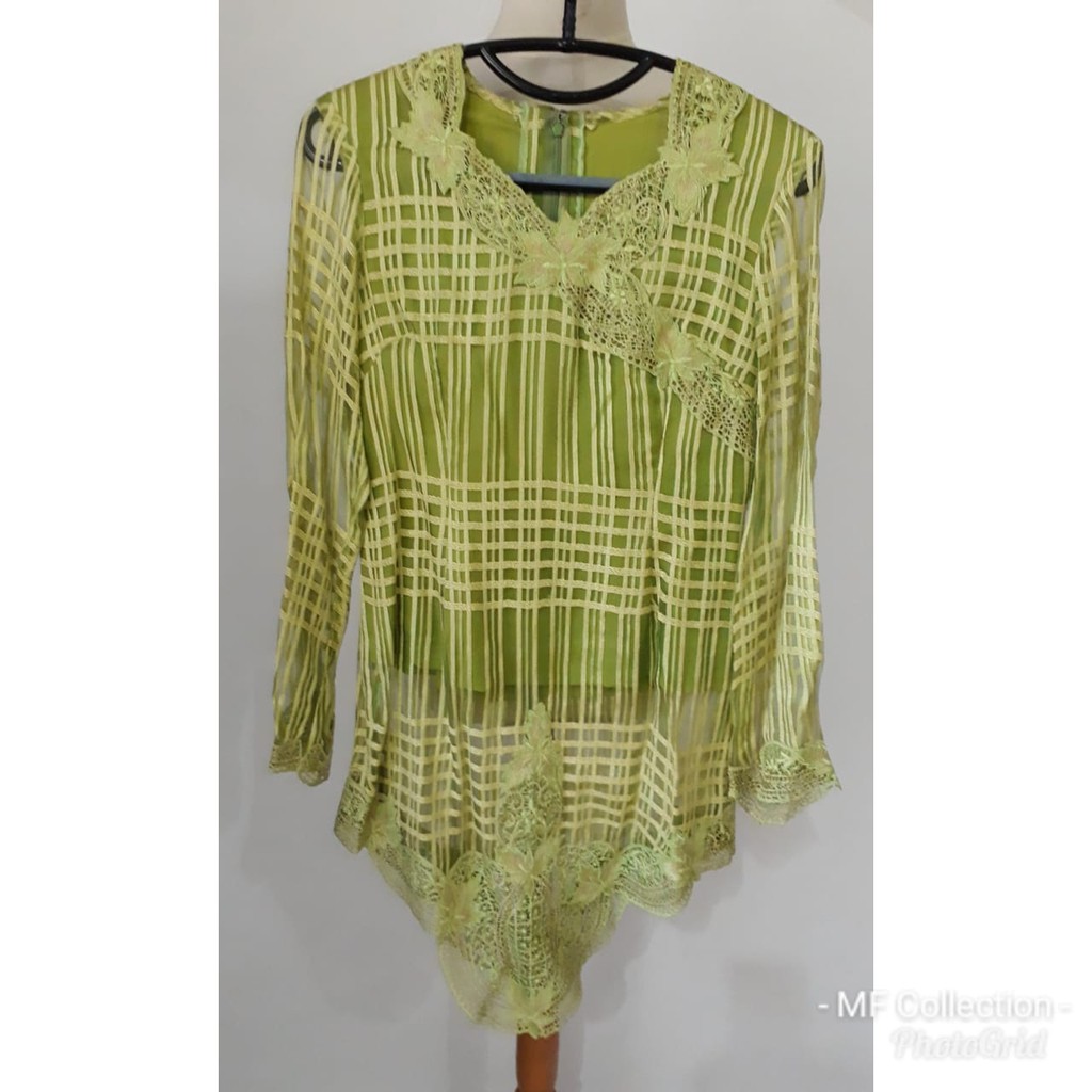 Baju bekas - Atasan semi kebaya hijau