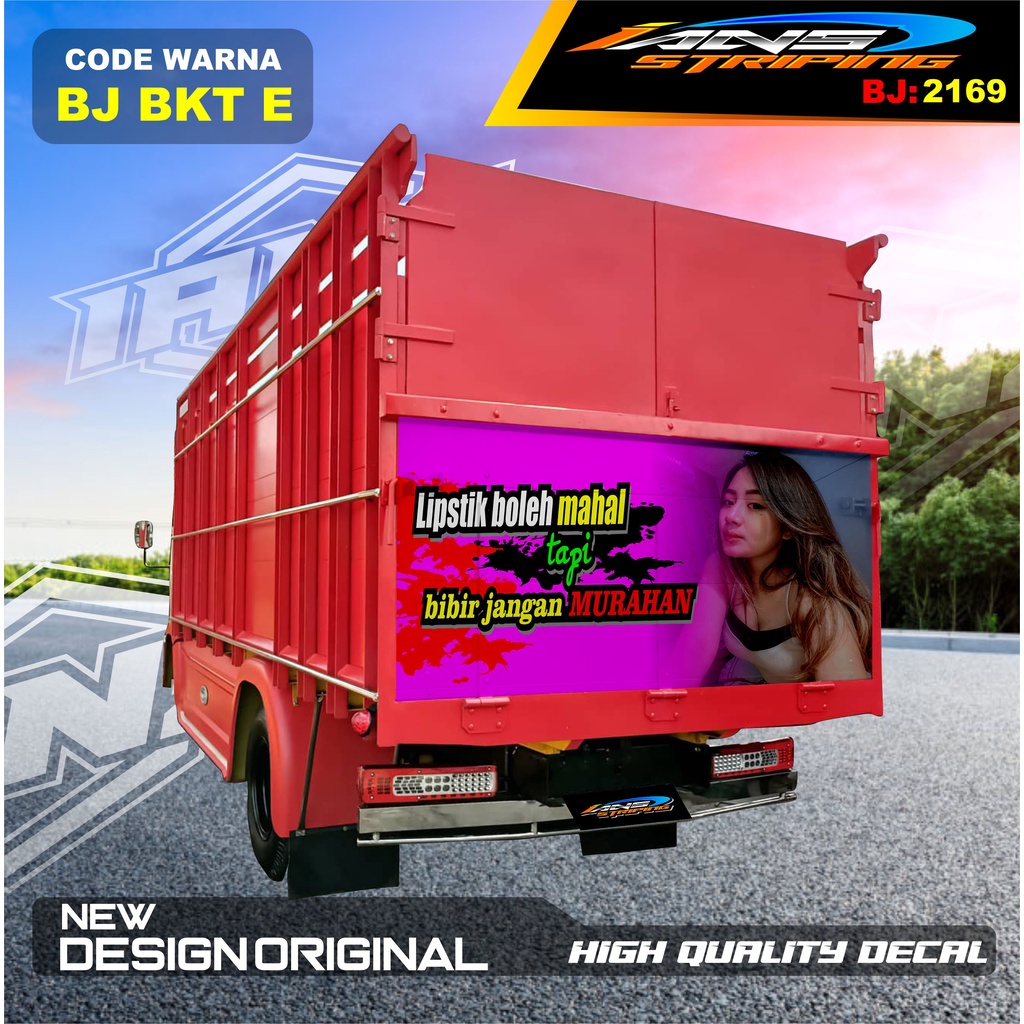 DECAL STIKER BAK BELAKANG TRUK DINA / STIKER DECAL PINTU BELAKANG TRUK OMPLONG / STICKER DECAL BAK BELAKANG TRUK HINO / STIKER DECAL PINTU BELAKANG TRUK