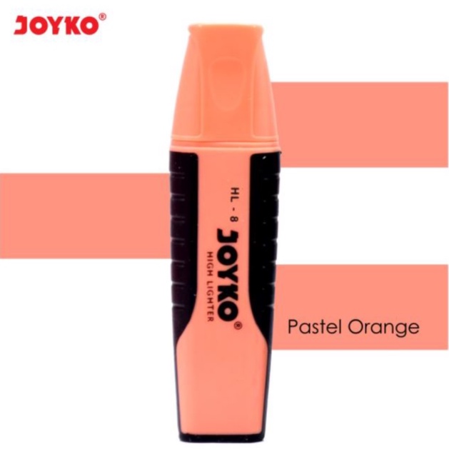 

Highlighter Highliter Penanda Berwarna Joyko Warna PASTEL ORANGE PASTEL HL 8
