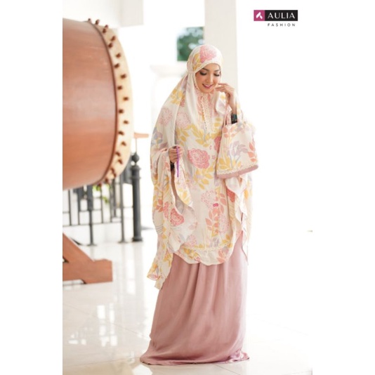 MUKENA//MUKENA AULIA FASHION//AULIA FASHION//MUKENA 2IN1//MUKENAH//ALMA CREAM