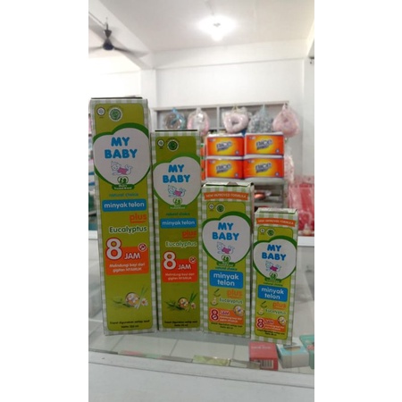 MINYAK TELON BAYI MY BABY PLUS EUCALYPTUS TAHAN 8JAM ANTI NYAMUK 30ml 60ml 90ml 150ml