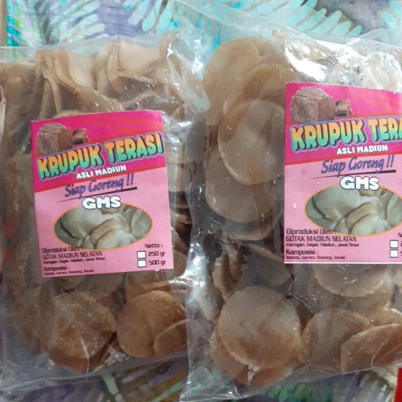 

Kerupuk Terasi home industri Madiun Asli