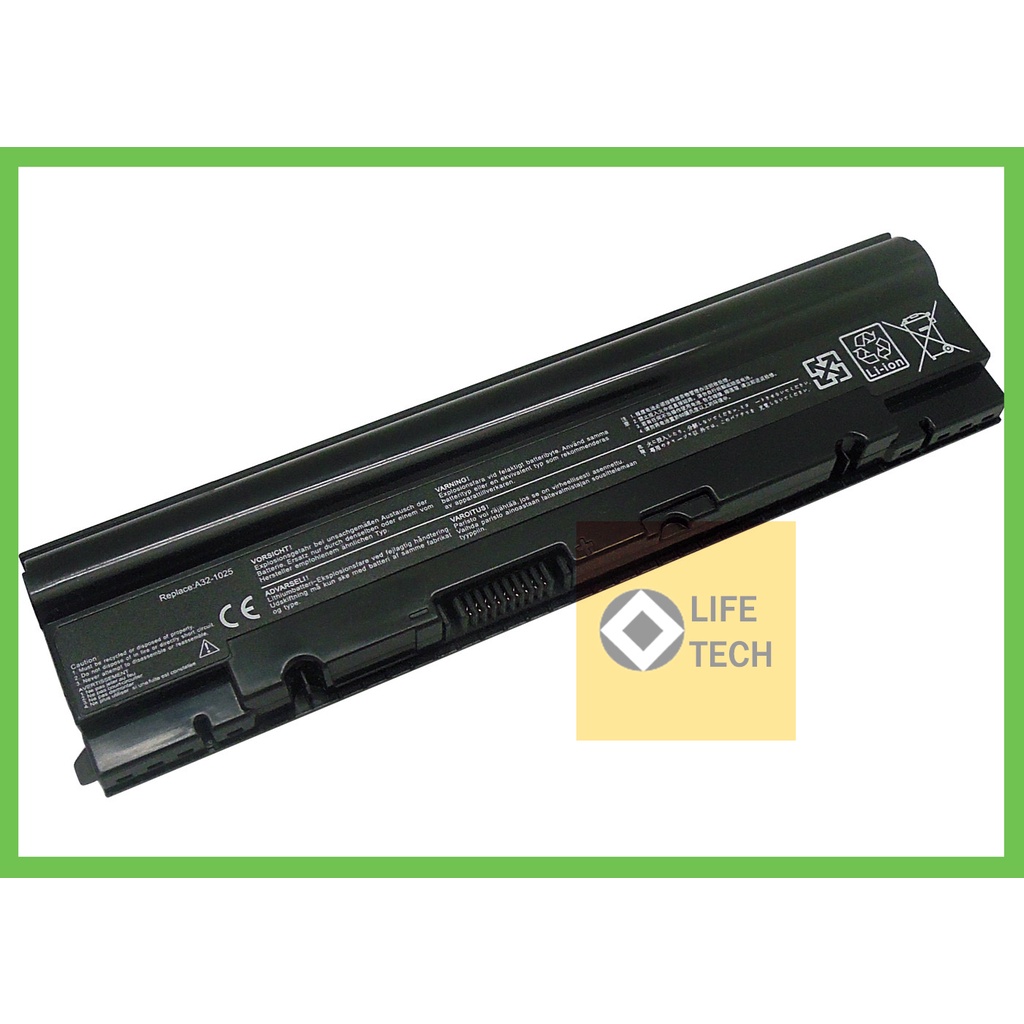 Battery Batrai Baterai Laptop Notebook Asus EeePC 1025 1025C 1225 1225C 1225B A32-1025 R052 R052C R052CE Series - Black