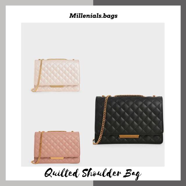 Cnk quilted shoulder bag